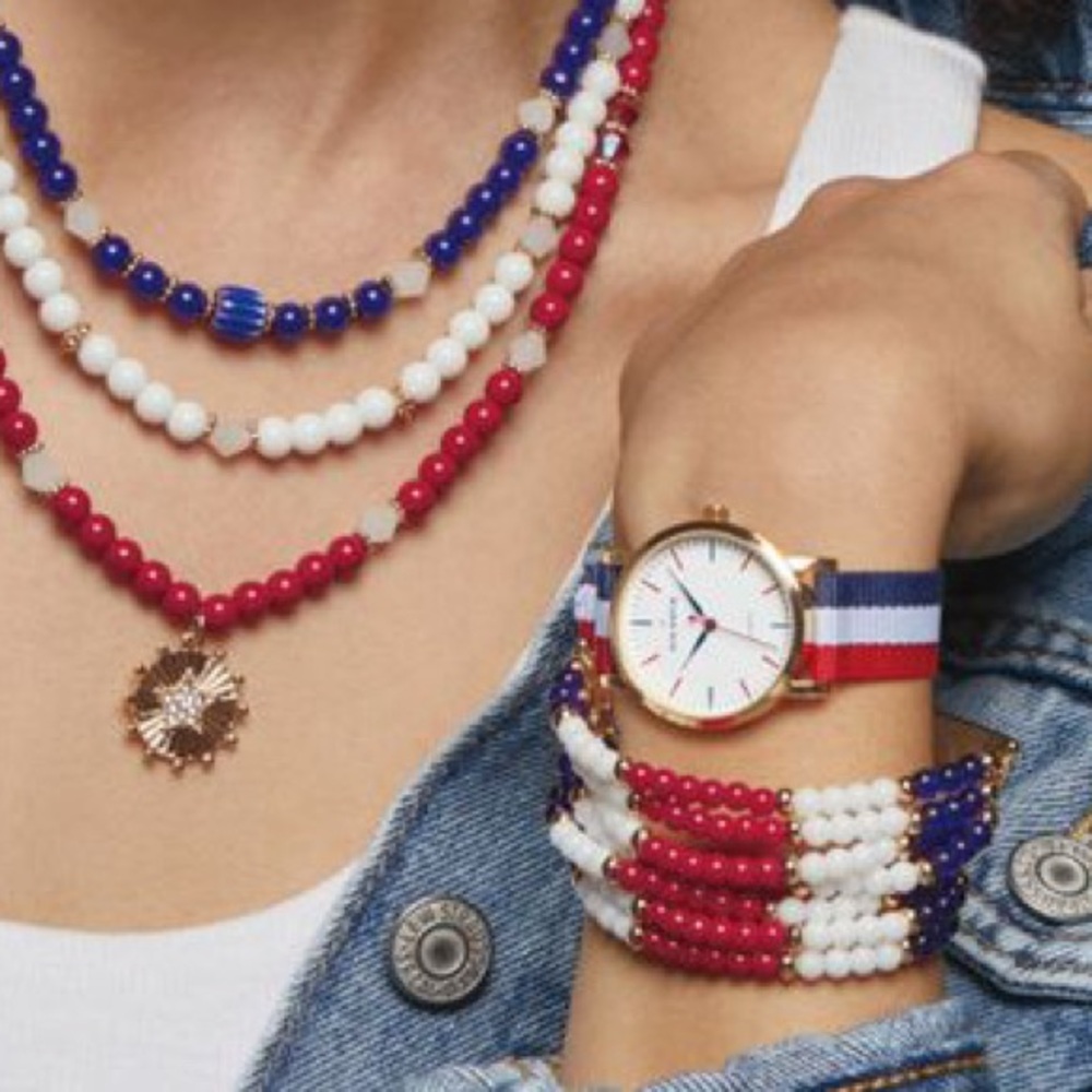 Liberty Statement Bracelet - Red, White, and Blue Presidents Day sale